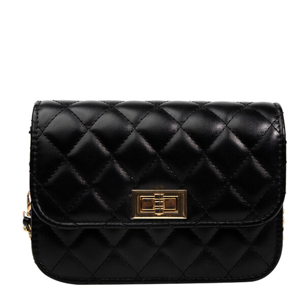 Women's Fashion Casual Diamond Chain Shoulder Messenger Bag - Image 2