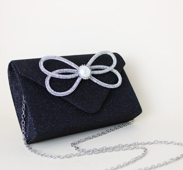 Women's Dinner Clutch Diamond Flip Square Bag Party Fashion - Image 2