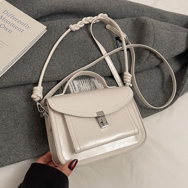 Casual Small Square Shoulder Bag Retro Portable Messenger Handbags For Women - Image 10
