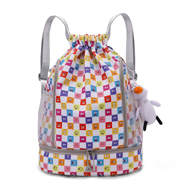 Drawstring Backpack 2 Large Capacity Multi-layer Outdoor Basketball Bag - Image 8