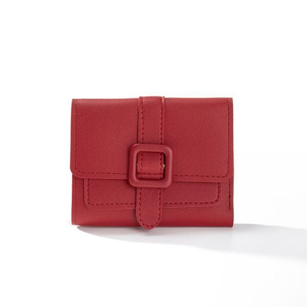 Purse Short Solid Color Card Holder Spring Women's High Sense - Image 3