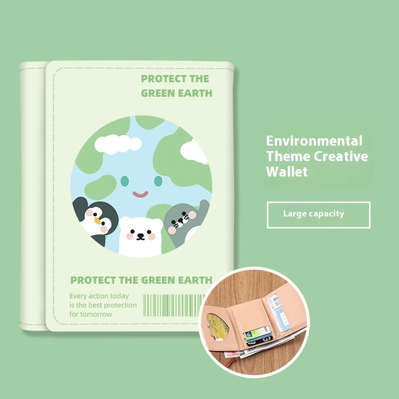 Cartoon Wallet Cute Original Design Multiple Card Slots Female - Image 9