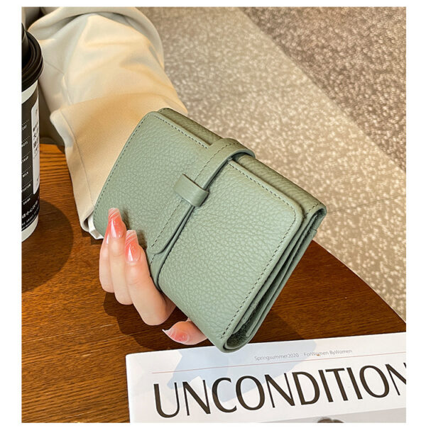 Women's First Layer Cowhide Wallet Short - Image 9
