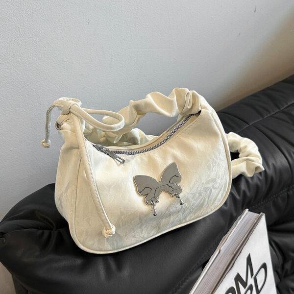 Crossbody Bag Casual Drawstring Bow Shoulder Bag - Image 7