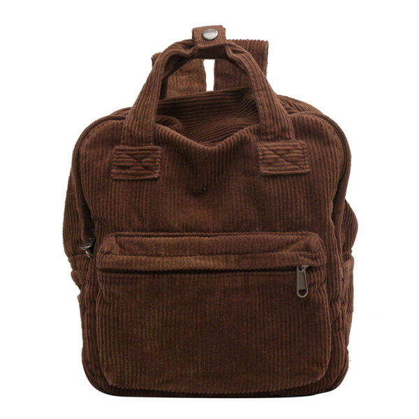 Daily Matching Corduroy Backpack For Women - Image 9