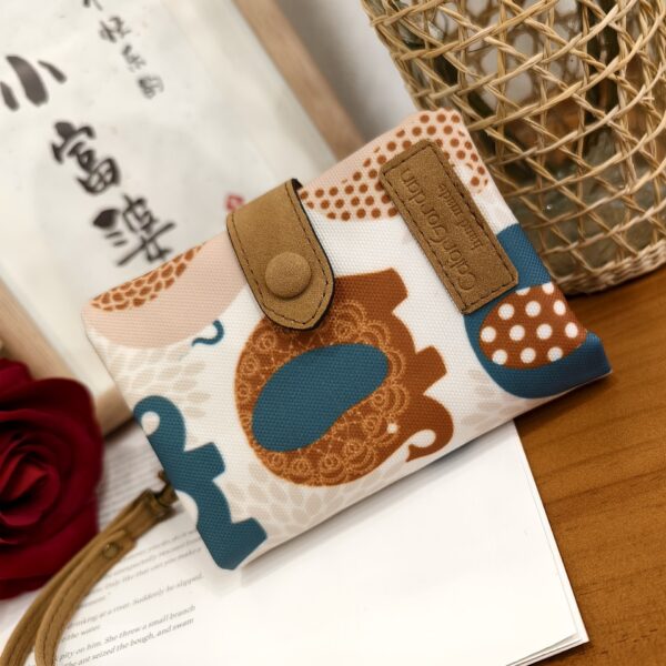 Multifunctional Tri-fold Fashion Multi-card-slot Printed Wallet - Image 6