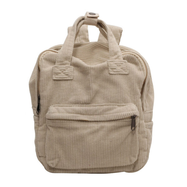 Daily Matching Corduroy Backpack For Women - Image 6