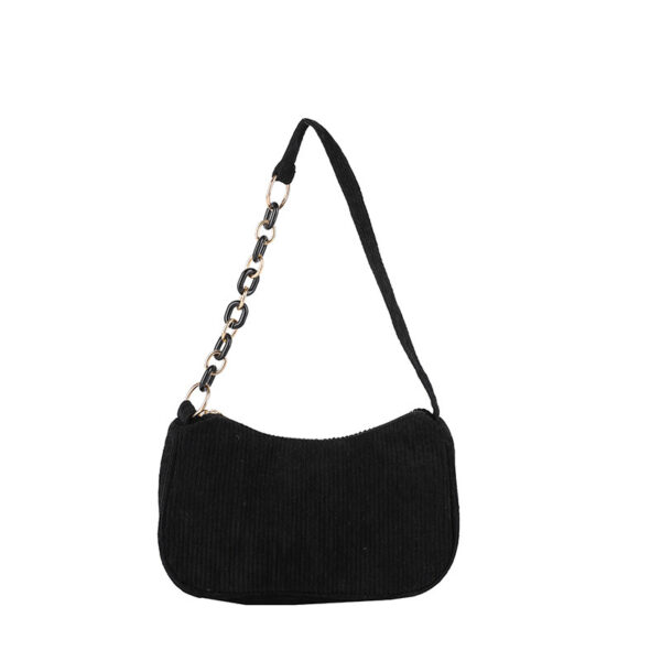Korean Style Artistic Cloth Bag Simple Casual Corduroy - Image 3