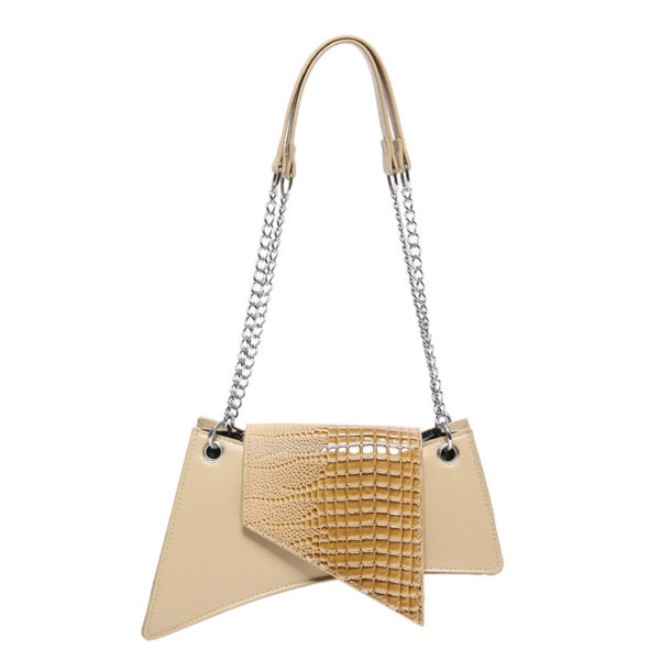 Stone Pattern Patent Leather Glossy New Square Pouch Women - Image 8