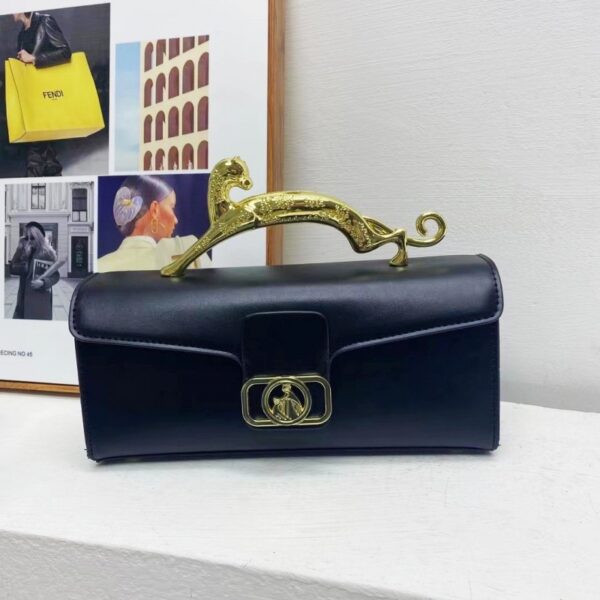 Women's Bag Is Fashionable And Simple, With A Hard Handle And A Carrying Crossbody Bag - Image 3