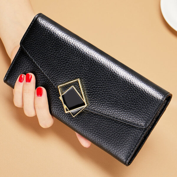 Women's Long Fashion Large-capacity Genuine Leather Wallet - Image 6