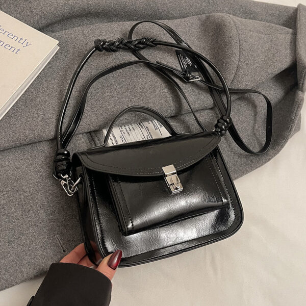 Casual Small Square Shoulder Bag Retro Portable Messenger Handbags For Women - Image 9