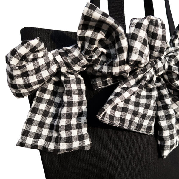 Large-capacity Three-dimensional Plaid Big Bow Crossbody Bag - Image 6