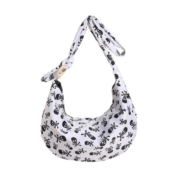 Women's Fashionable Simple Niche Printed Underarm Shoulder Messenger Bag - Image 6