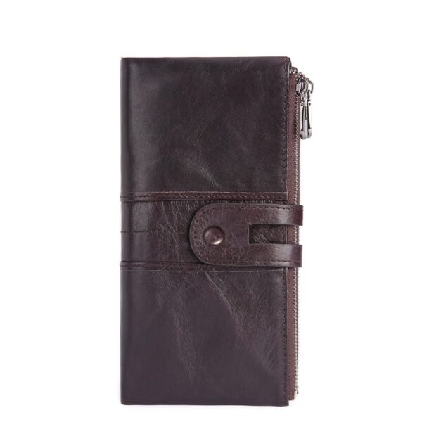 Retro Women's Leather Wallet Fashion Rfid Long Wallet - Image 9