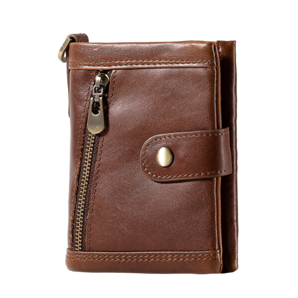 Zipper Vgenuine Leather Wallet For Women - Image 3