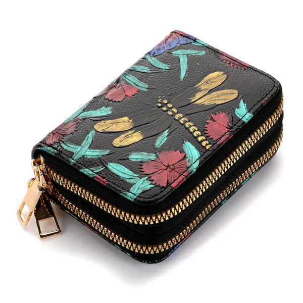 Women's Multiple Card Slots Hand-painted Wallet Double Layer - Image 5