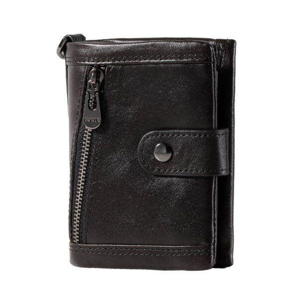 Zipper Vgenuine Leather Wallet For Women - Image 4