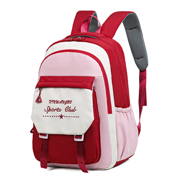 Contrast Color Schoolbag Women's Shoulder Large Capacity - Image 5