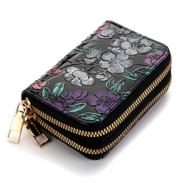 Women's Multiple Card Slots Hand-painted Wallet Double Layer - Image 7