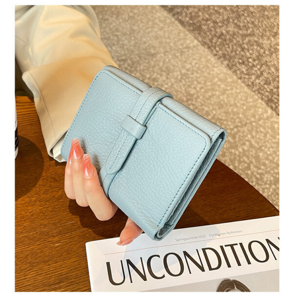 Women's First Layer Cowhide Wallet Short - Image 10