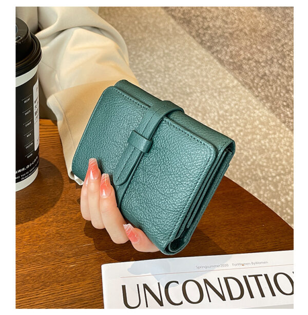 Women's First Layer Cowhide Wallet Short - Image 7