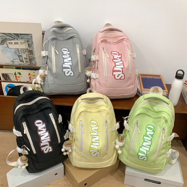 High School Student Lightweight Waterproof Backpack - Image 3