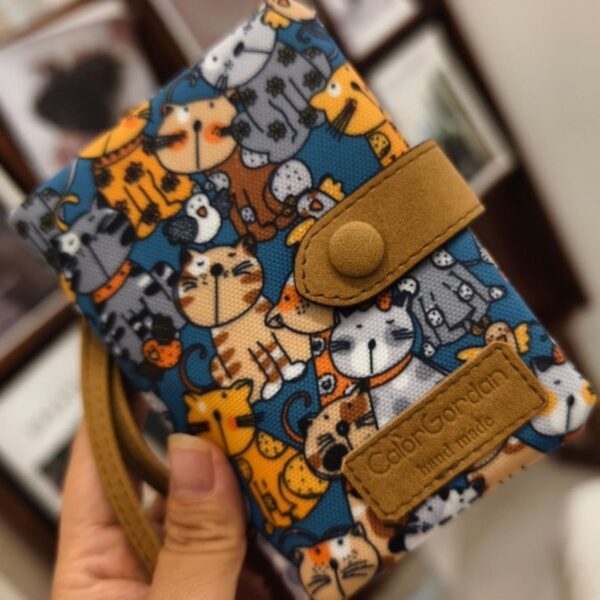 Multifunctional Tri-fold Fashion Multi-card-slot Printed Wallet - Image 4