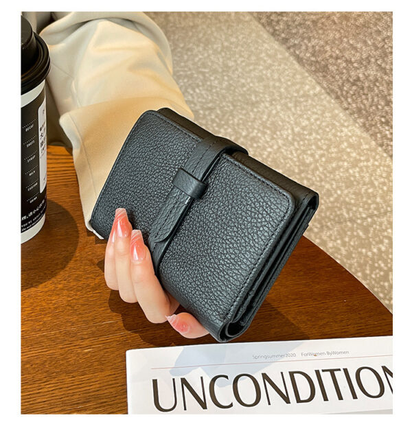 Women's First Layer Cowhide Wallet Short - Image 8
