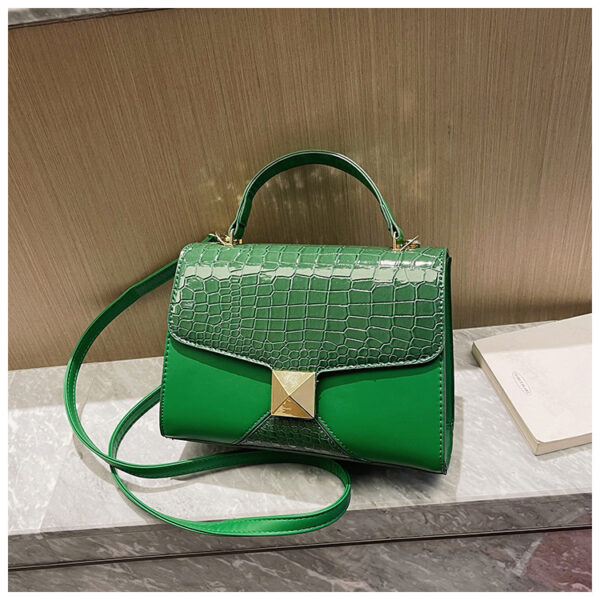 Mining Stone Pattern Stitching Square Pouch Women's Classic All-match Niche Shoulder Bag - Image 7